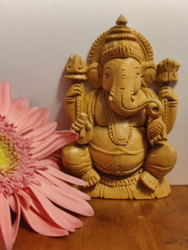 Shivani wood Ganesh Idol 1.3