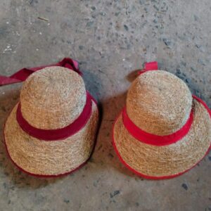 Natural vetiver Cooling Cap / Natural Handmade Cap - Vetiver ladies hat