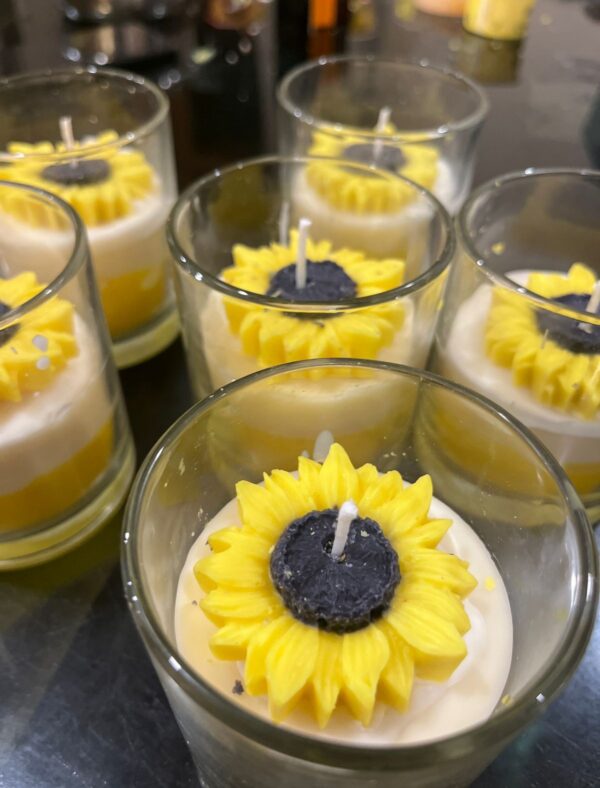 Sunflower glow Candle