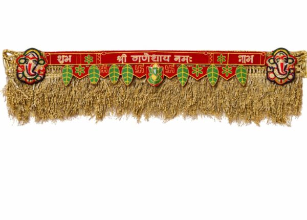 Handmade Paddy Toran with Shri Ganesh